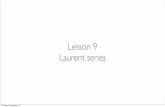 Lesson 9 Laurent series