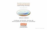Earth Sciences 2013-2014 - College of Earth, Ocean, and