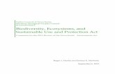 Biodiversity, Ecosystems, and Sustainable Use and - Ikanawtiket