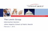 The Lewin Group - Johns Hopkins Bloomberg School of Public Health
