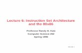 Instruction Set Architecture and the 80x86 - Bnrg.cs.