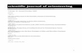 Scientific Journal of Orienteering 2005 (Vol.16) - International