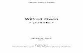 Wilfred Owen - poems - -