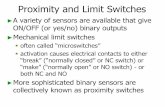 Proximity and Limit Switches - Educypedia