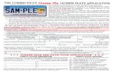 THE CONNECTICUT ChOOSQ lite LICENSE PLATE APPLICATION
