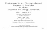 Electromagnetic and Electromechanical Engineering Principles