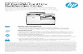 Wireless, Print, Fax, Scan and Copy HP PageWide Pro 477dw ...