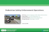 Pedestrian Safety Enforcement Operations