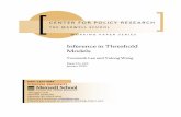 Inference in Threshold Models - maxwell.syr.edu