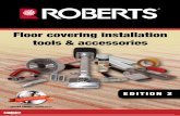 Floor covering installation tools & accessories