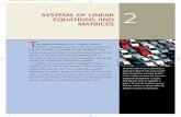 systems of linear equations and matrices - Department of Mathematics