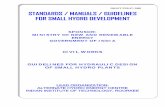 standards/manuals/ guidelines for small hydro development - AHEC