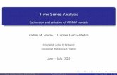 Estimation and selection of ARIMA models - Universidad Polit©cnica