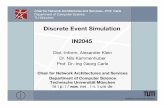 Discrete Event Simulation IN2045 - zur Vorlesung ( )