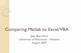 Comparing Matlab to Excel/VBA - Problem Solving with Excel and