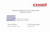 Rubber Material Curve Fitting with ABAQUS/ CAE, overheads