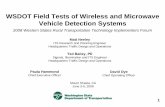WSDOT Field Tests of Wireless and Microwave Vehicle Detection
