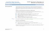 AN 504: DSP System Design in Stratix III Devices - Altera