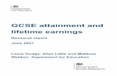 GCSE attainment and lifetime earnings