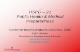 HSPD 21 Public Health & Medical Preparedness