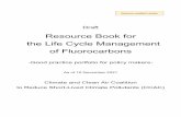 Resource Book for the Life Cycle Management of Fluorocarbons