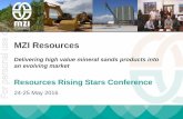 Resources Rising Stars Presentation - May 2016