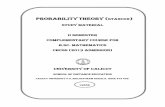 PROBABILITY THEORY (STA2C02 STUDY MATERIAL II SEMESTER ...