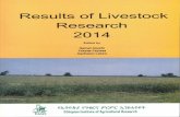 Results of Livestock Research 2014