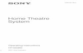 Home Theatre System - sony.com