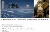 First Data from DM-Ice17, Prospects for DM-Ice