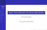 Space-Time Methods and Shape Optimization