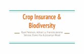 Crop Insurance & Biodiversity