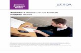 National 4 Mathematics Course Support Notes - Scottish