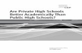 Are Private High Schools Better Academically Than Public - Edline