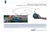 Measuring vibration using sound level meter Nor140 - Norsonic