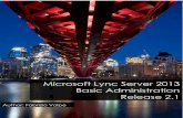 Microsoft Lync Server 2013 Basic Administration - TechNet Gallery