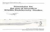 Procedures for Using Aircraft in Biotelemetry Studies - Conservation