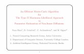 An Efficient Monte-Carlo Algorithm for The Type II Maximum Likelihood Approach to Parameter
