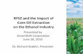 RFS2 and the Impact of Corn Oil Extraction - GreenShift Corporation