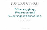 Managing Personal Competencies - Edinburgh Business School