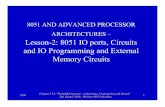 Lesson-2: 8051 IO ports, Circuits and IO Programming and External