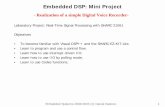 Embedded DSP: Mini Project