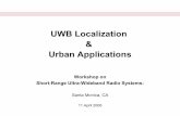 UWB Localization Urban Applications