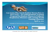 Can Game Play Teach Student Nurses How to Save Lives -- An