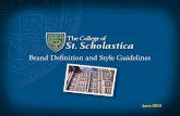 Brand Definition and Style Guidelines - The College of St. Scholastica