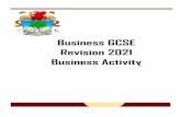 Business GCSE Revision 2021 Business Activity