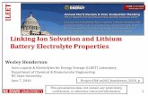 Linking Ion Solvation and Lithium Battery Electrolyte Properties