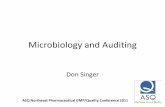 Microbiology and Auditing -