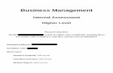 Business Management - IB Documents