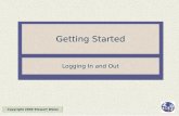 Getting started: logging in and out